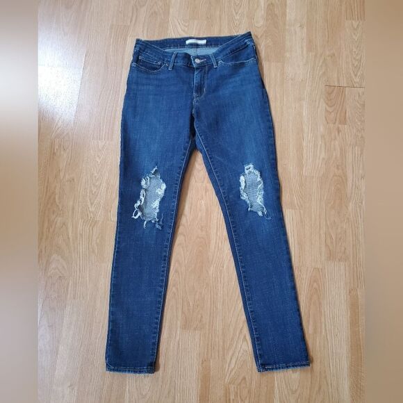 Levi’s 711 Skinny Stretch Denim Jeans Sz 29x29 - Picture 1 of 12